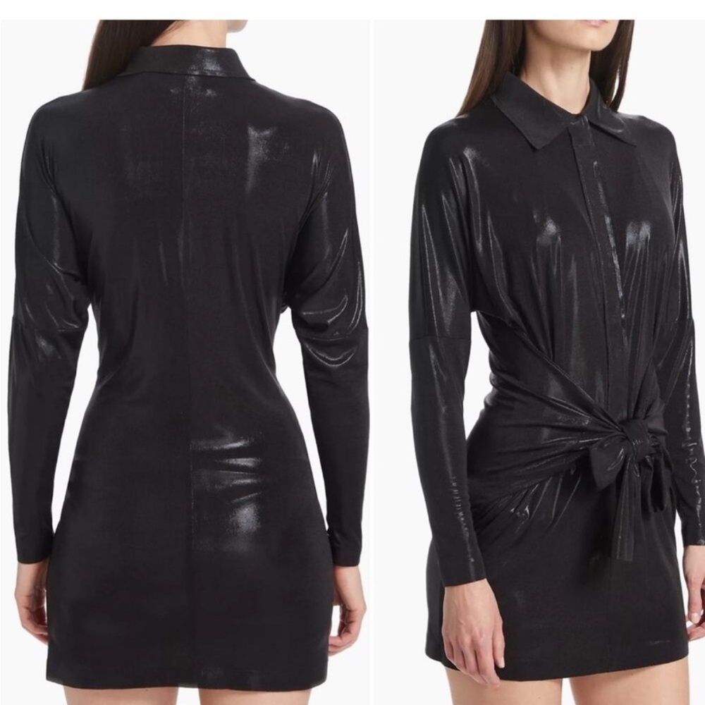 Norma Kamal TY Front NK Shirt Mini Dress